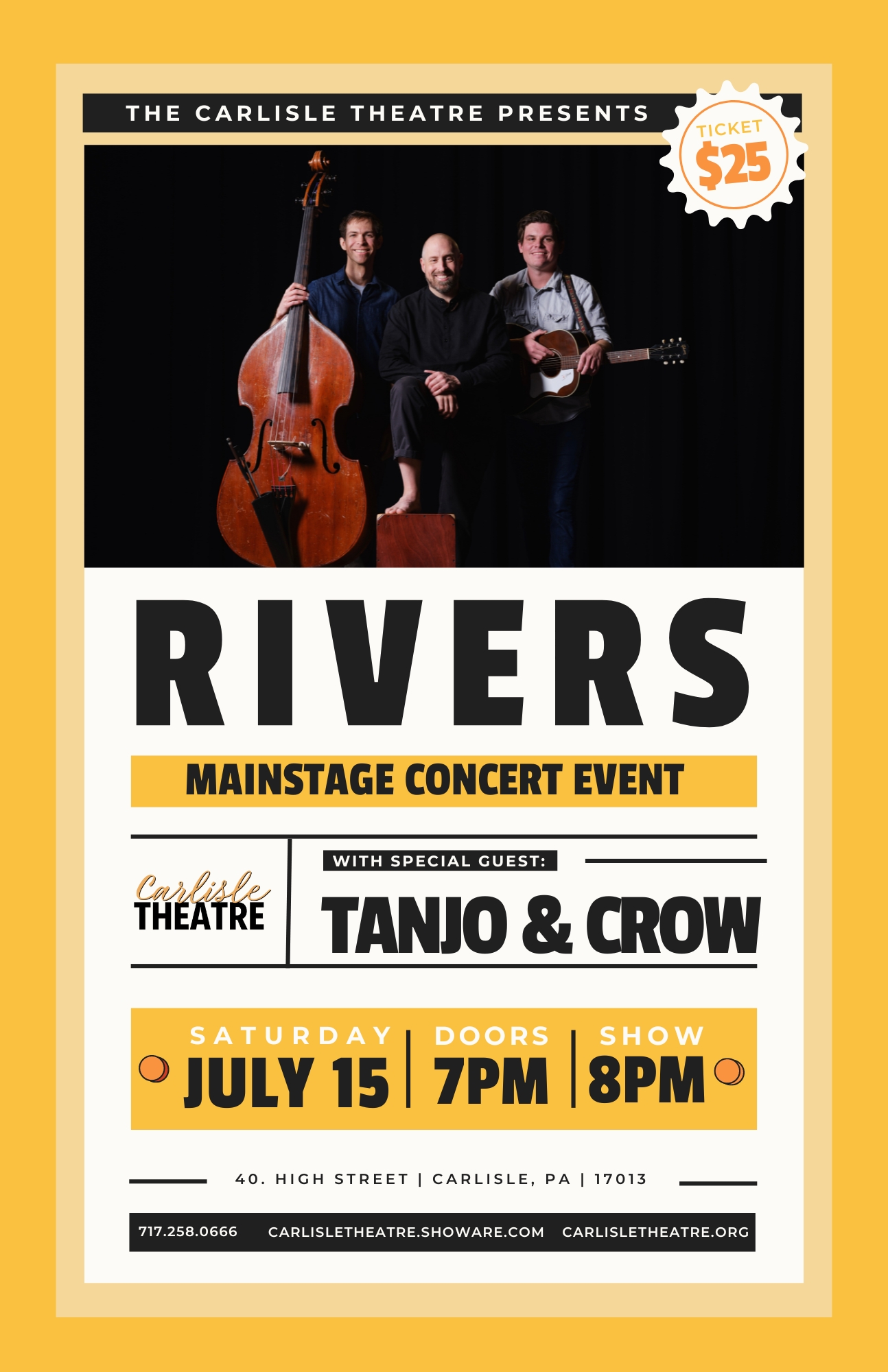 Rivers with special guest Tanjo & Crow